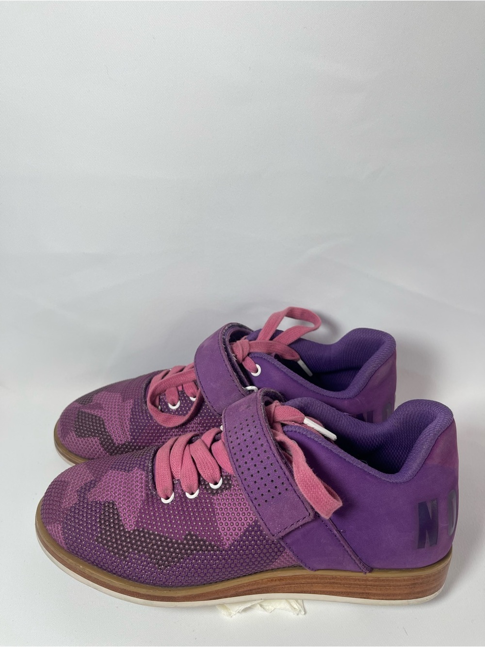 Nobull lifter shoes weightlifting shoes purple and pink